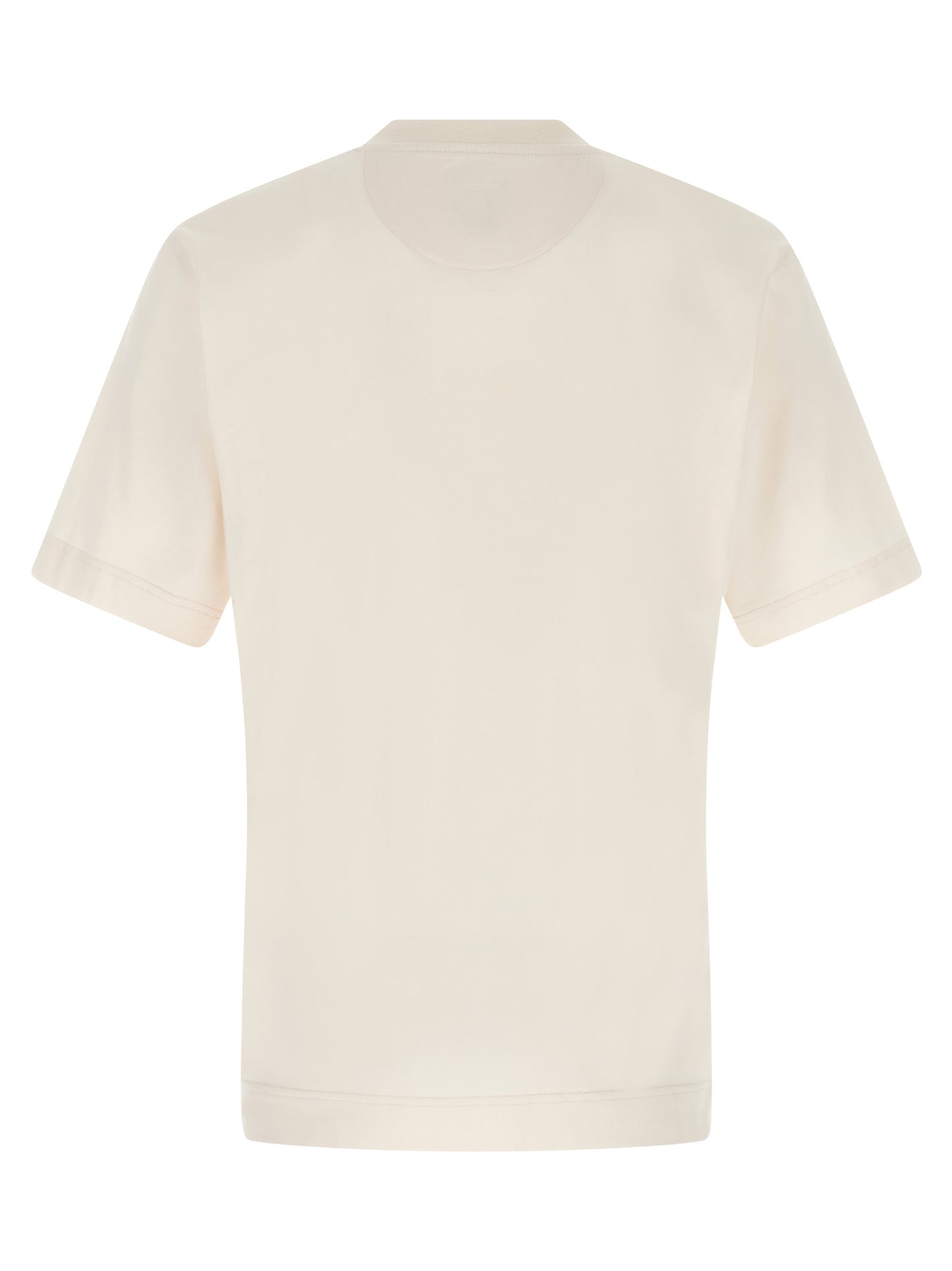 Fendi White Cotton T-shirt Classic Graphic Design
