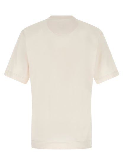 Fendi White Cotton T-shirt Classic Graphic Design