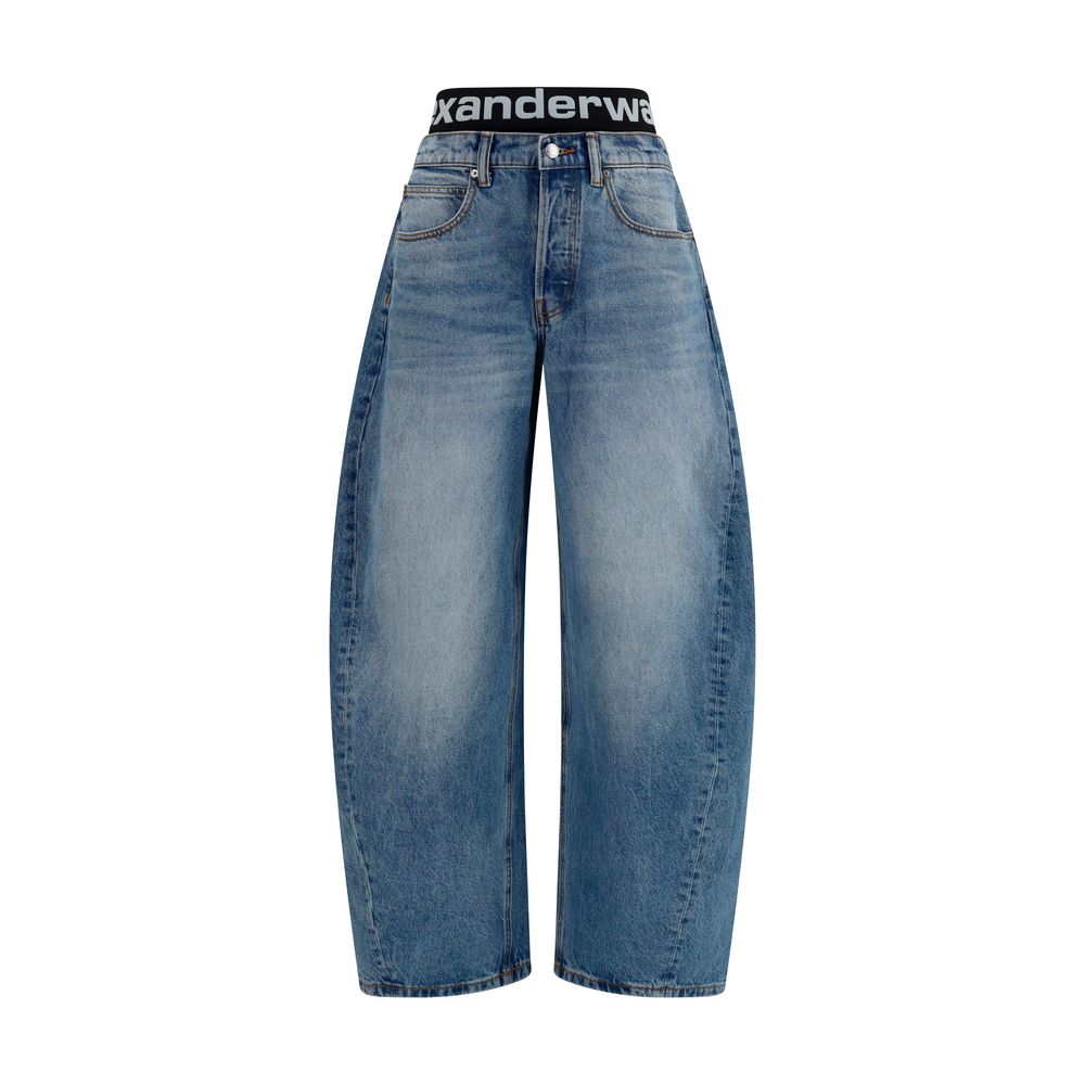 Jeans de Algodón Azul Holgados Alexander Wang