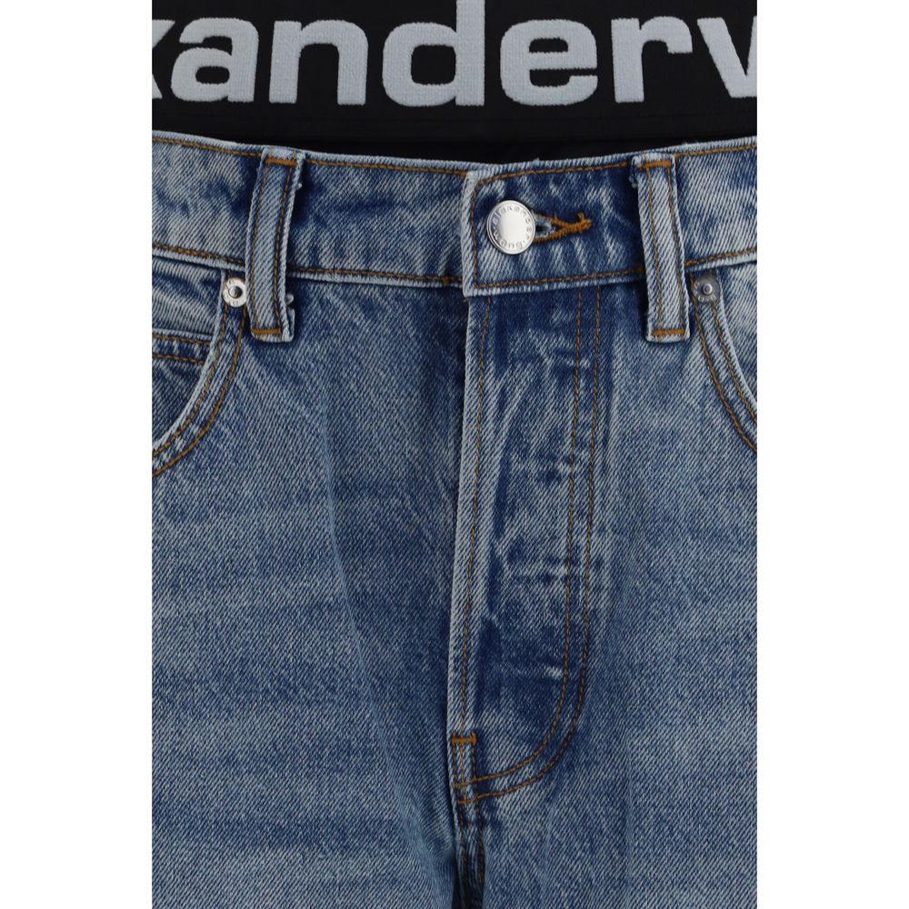 Jeans de Algodón Azul Holgados Alexander Wang