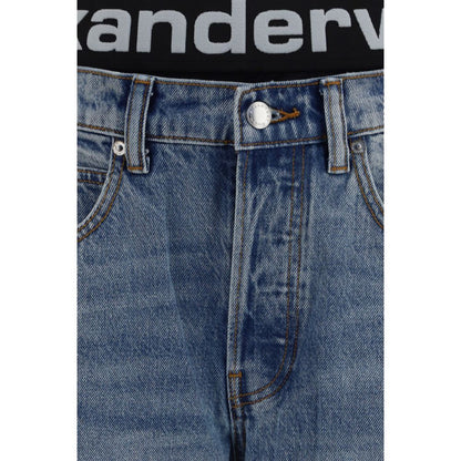 Jeans de Algodón Azul Holgados Alexander Wang
