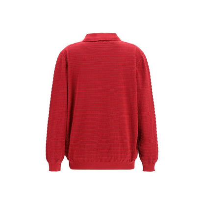 Sweat-shirt bordeaux en coton Miu Miu design intemporel