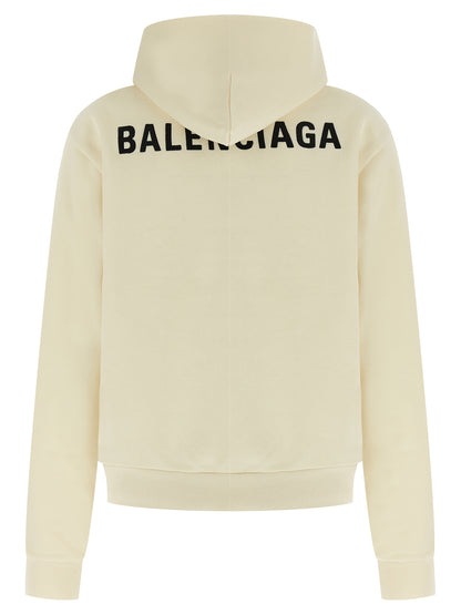 Balenciaga Beige Urban Cut Cotton Sweatshirt