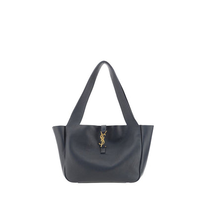 Bolso de hombro Saint Laurent de piel de becerro negra Bos Taurus