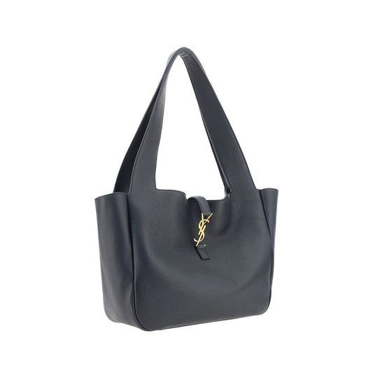 Bolso de hombro Saint Laurent de piel de becerro negra Bos Taurus