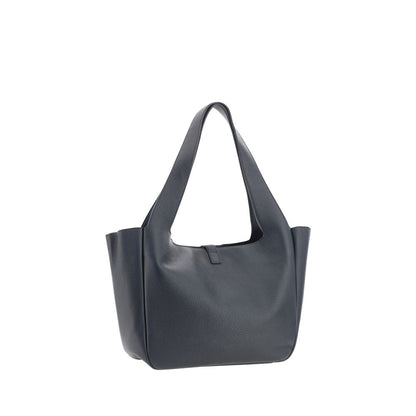 Bolso de hombro Saint Laurent de piel de becerro negra Bos Taurus