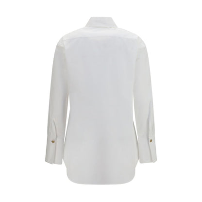 Camisa de vestir blanca de algodón Balmain