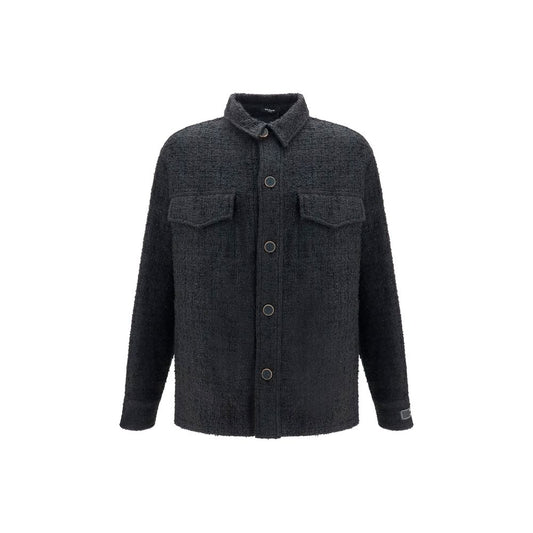 Chaqueta Balmain Shell de algodón negra