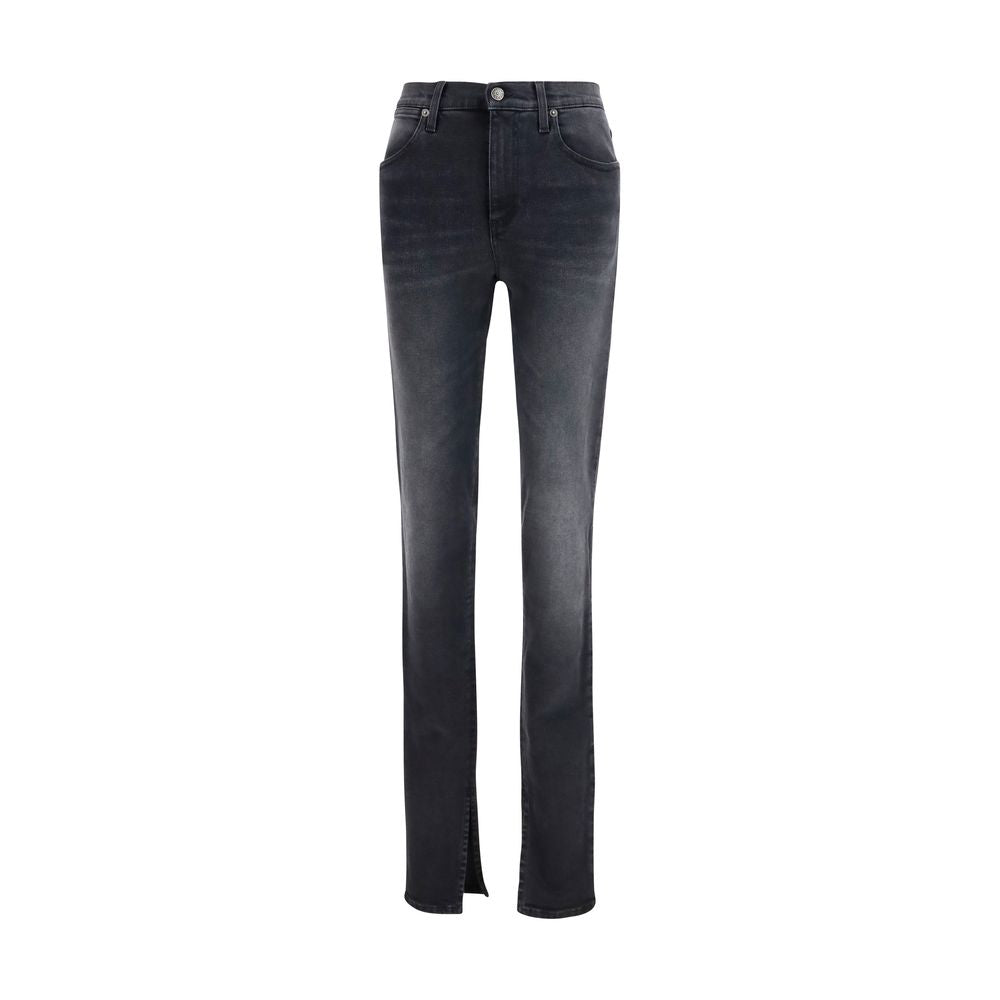 Pantalones Vaqueros Skinny De Algodón Color Negro Gucci
