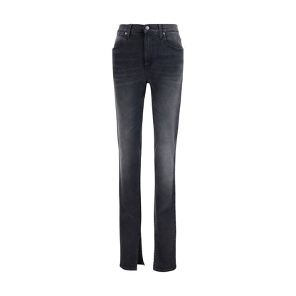 Pantalones Vaqueros Skinny De Algodón Color Negro Gucci
