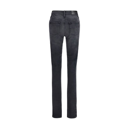 Pantalones Vaqueros Skinny De Algodón Color Negro Gucci