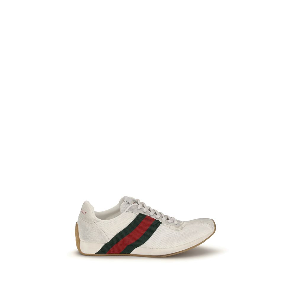 Gucci White Polyester Sneakers