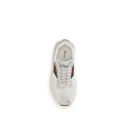 Gucci White Polyester Sneakers