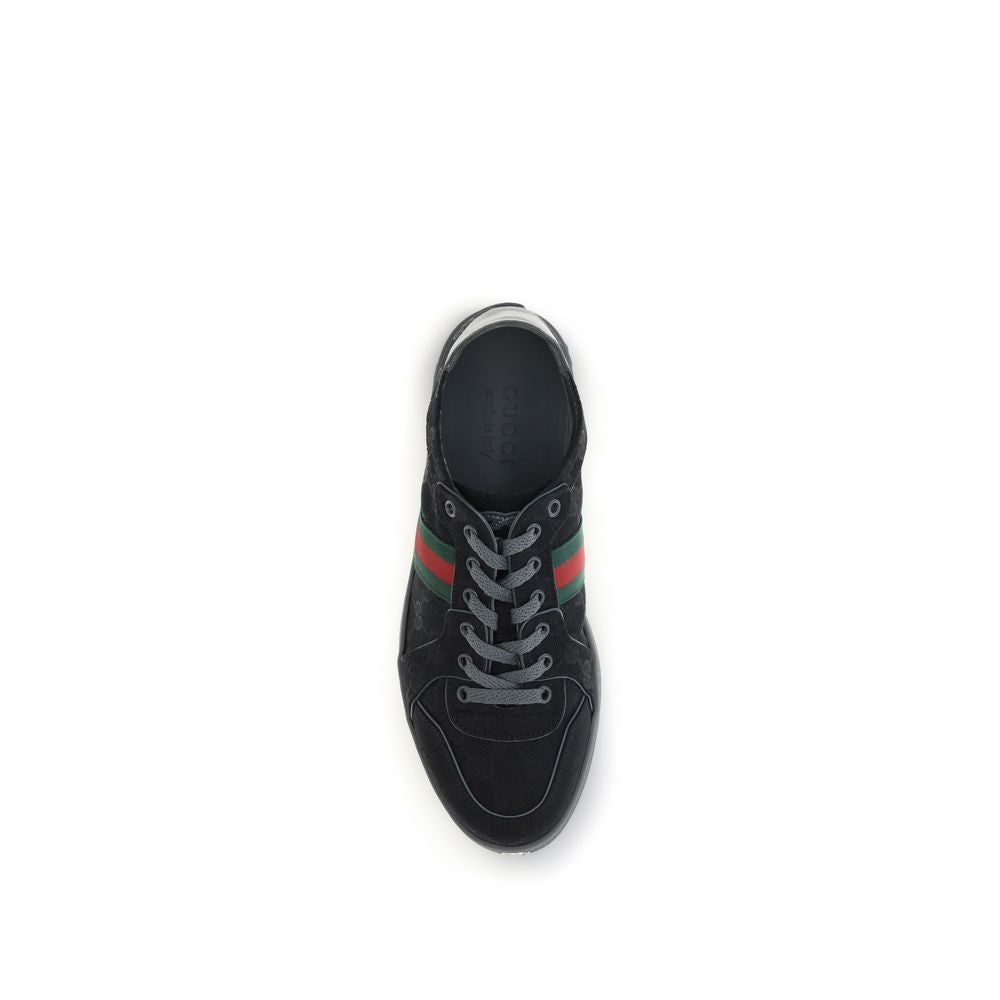 Gucci Athletic-Style Black Fabric Sneakers