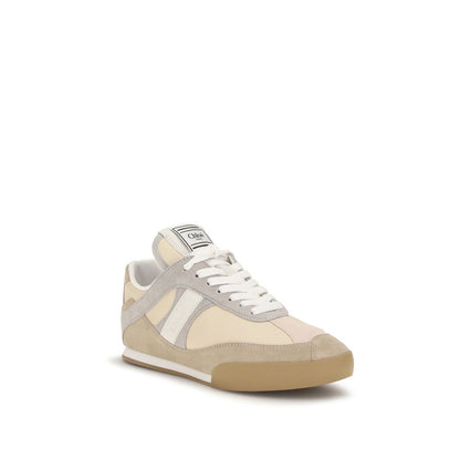 Chloé Baskets En Cuir De Veau Beige Bos Taurus
