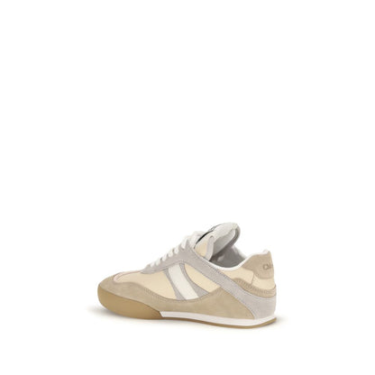 Chloé Baskets En Cuir De Veau Beige Bos Taurus