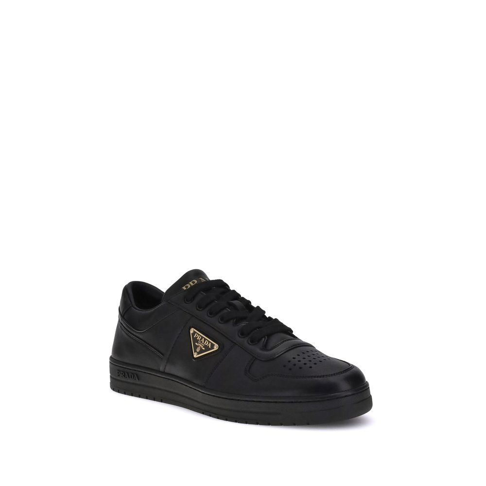 Zapatillas bajas Prada de piel de becerro negra Bos Taurus