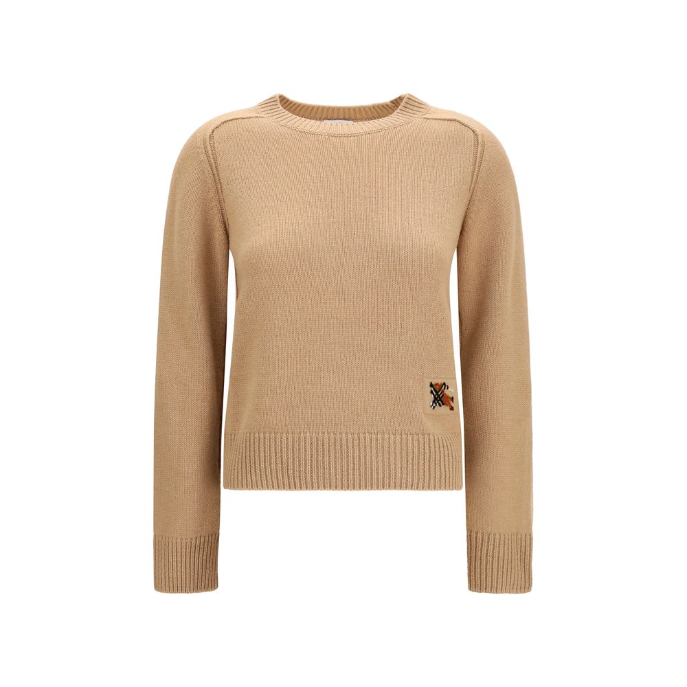 Suéter de cachemir beige de Burberry