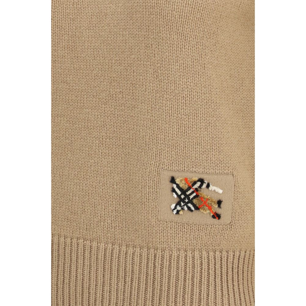 Suéter de cachemir beige de Burberry