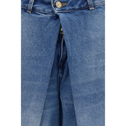 Jeans Balmain azules de algodón de corte relajado