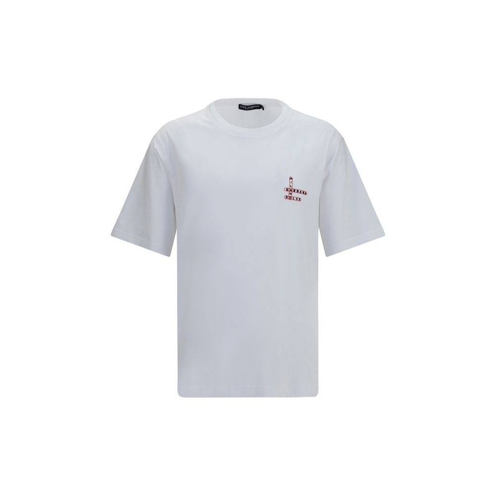 Dolce & Gabbana t-shirt en coton blanc coupe classique
