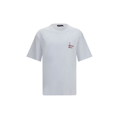 Dolce & Gabbana t-shirt en coton blanc coupe classique