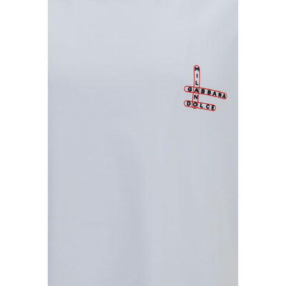 Dolce & Gabbana t-shirt en coton blanc coupe classique