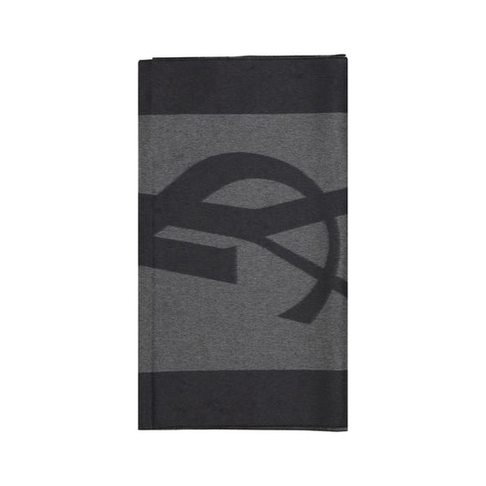 Bufanda Saint Laurent de seda gris