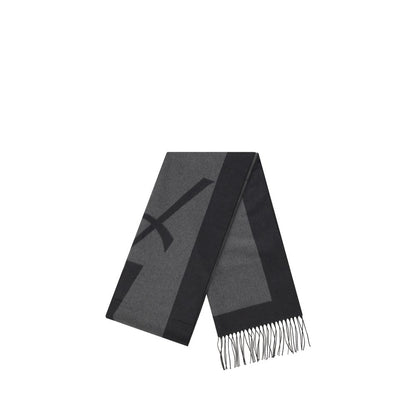 Bufanda Saint Laurent de seda gris