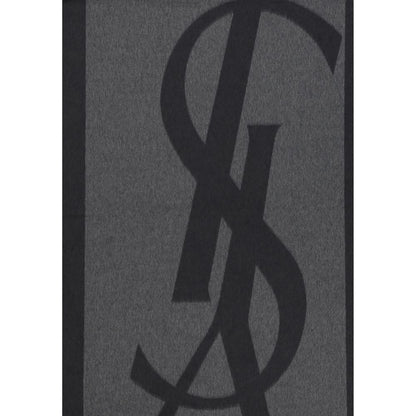 Bufanda Saint Laurent de seda gris