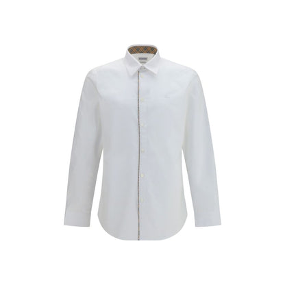 Chemise habillée en coton Burberry blanche - Coupe droite