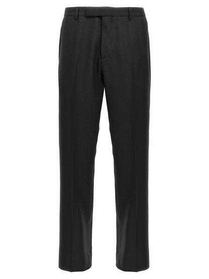 Pantalones casuales negros de poliéster Gucci