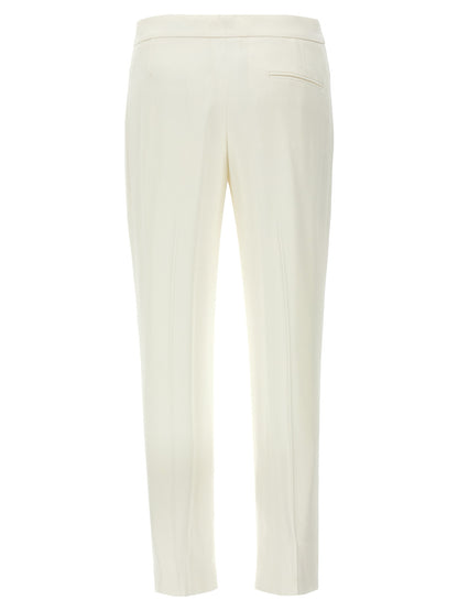 Pantalón Casual Alexander McQueen Blanco De Viscosa - Caída Fluida y Elegante