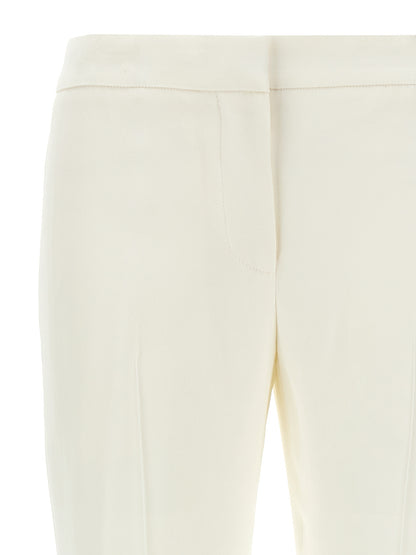 Pantalón Casual Alexander McQueen Blanco De Viscosa - Caída Fluida y Elegante