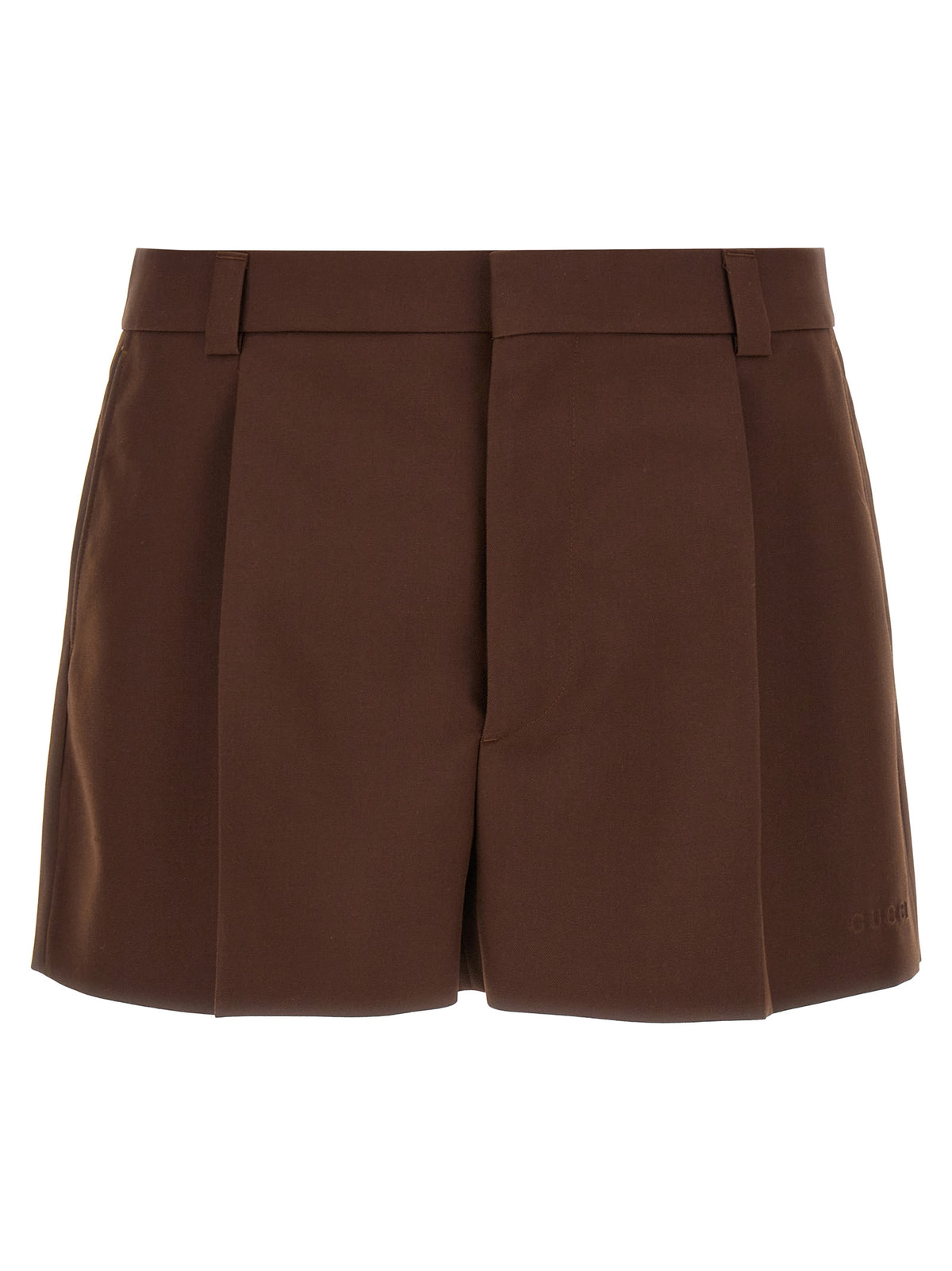 Short Bermuda Gucci En Laine Marron