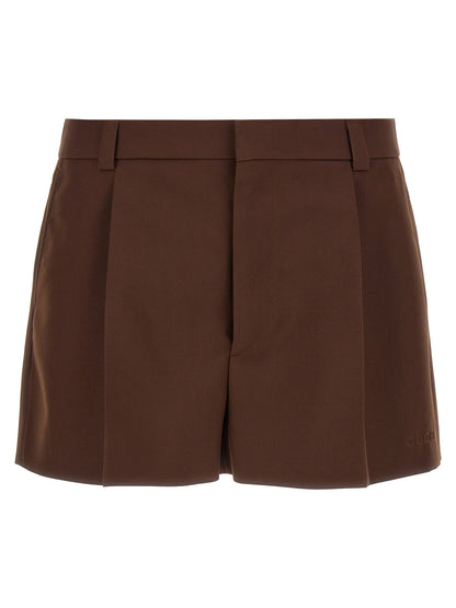 Short Bermuda Gucci En Laine Marron