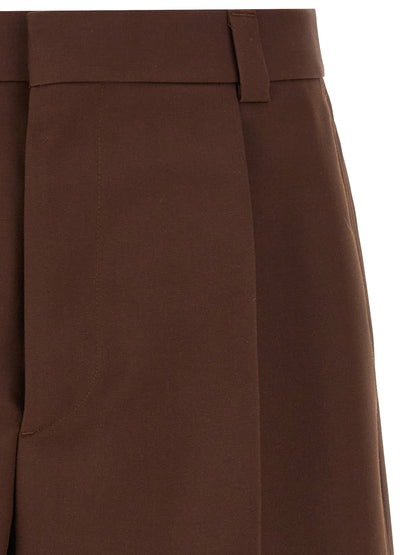 Short Bermuda Gucci En Laine Marron