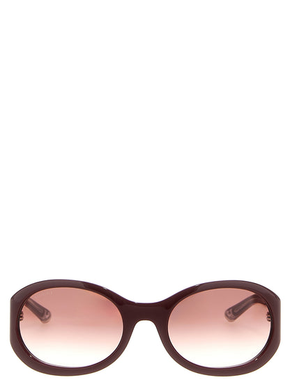 Gafas De Sol Gucci De Acetato En Tonalidad Bordeaux