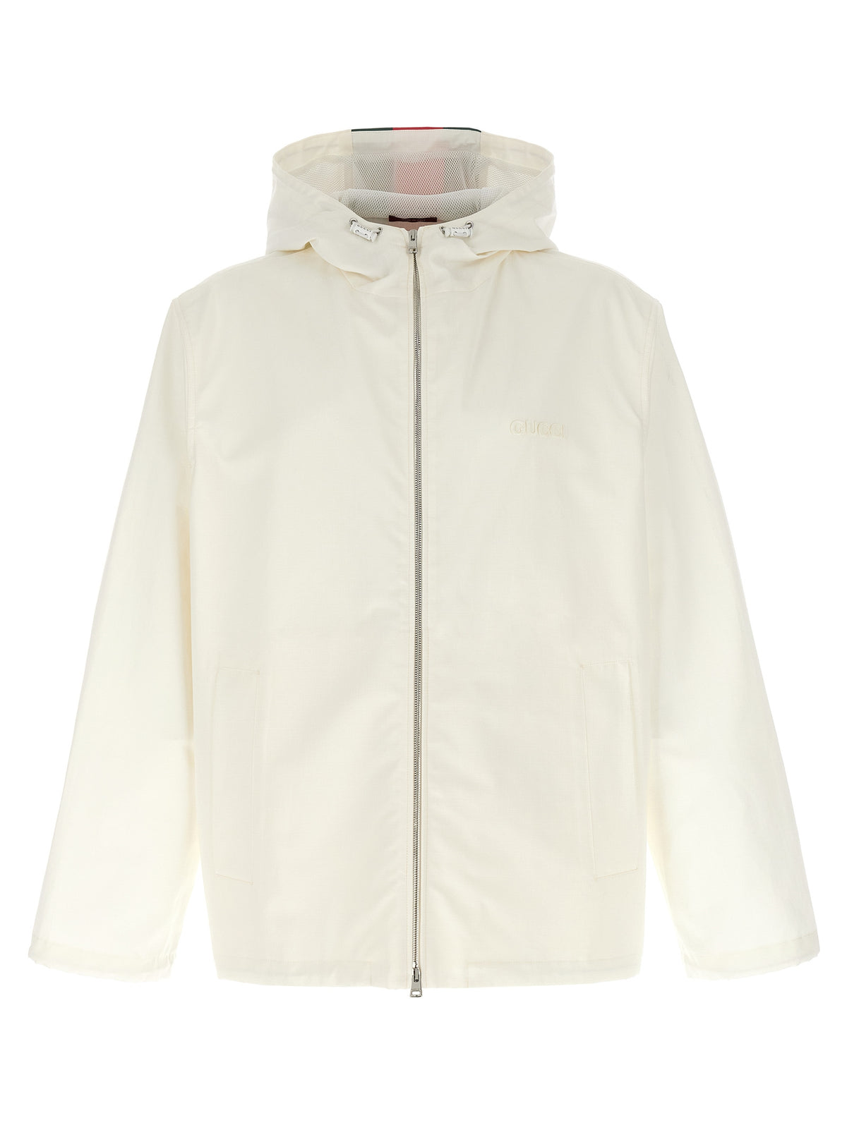 Veste shell Gucci en coton blanc déperlant