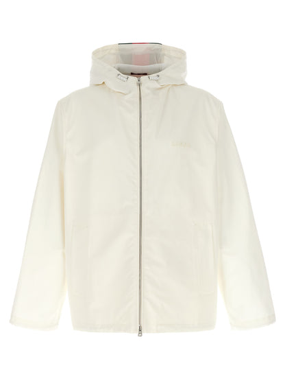 Veste shell Gucci en coton blanc déperlant