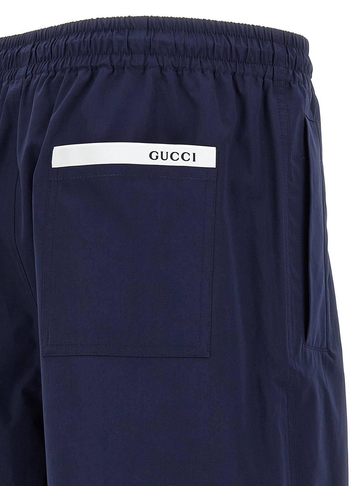 Bermudas Gucci De Algodón Azul Corte Relajado Suave