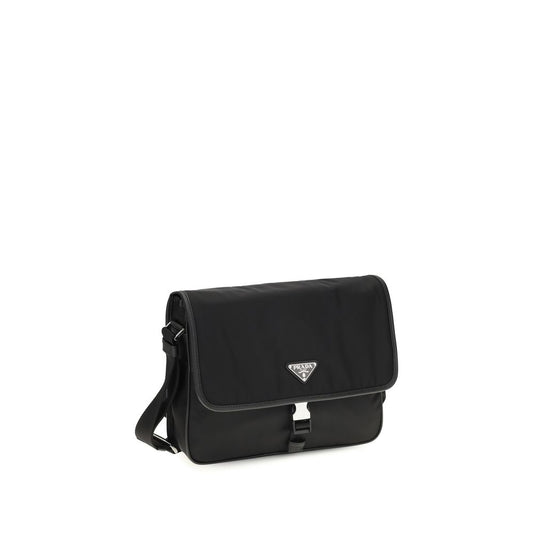 Bolso de hombro Prada de poliamida reciclada negra