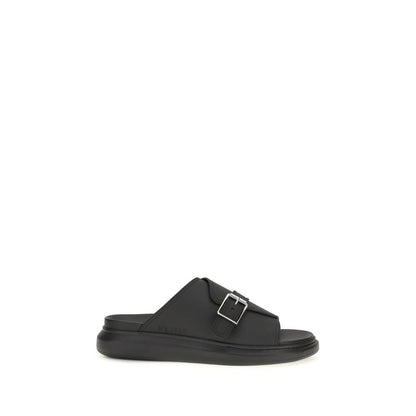 Alexander McQueen Sandalias Bos Taurus - Plataforma Piel Negra