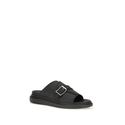 Alexander McQueen Sandalias Bos Taurus - Plataforma Piel Negra