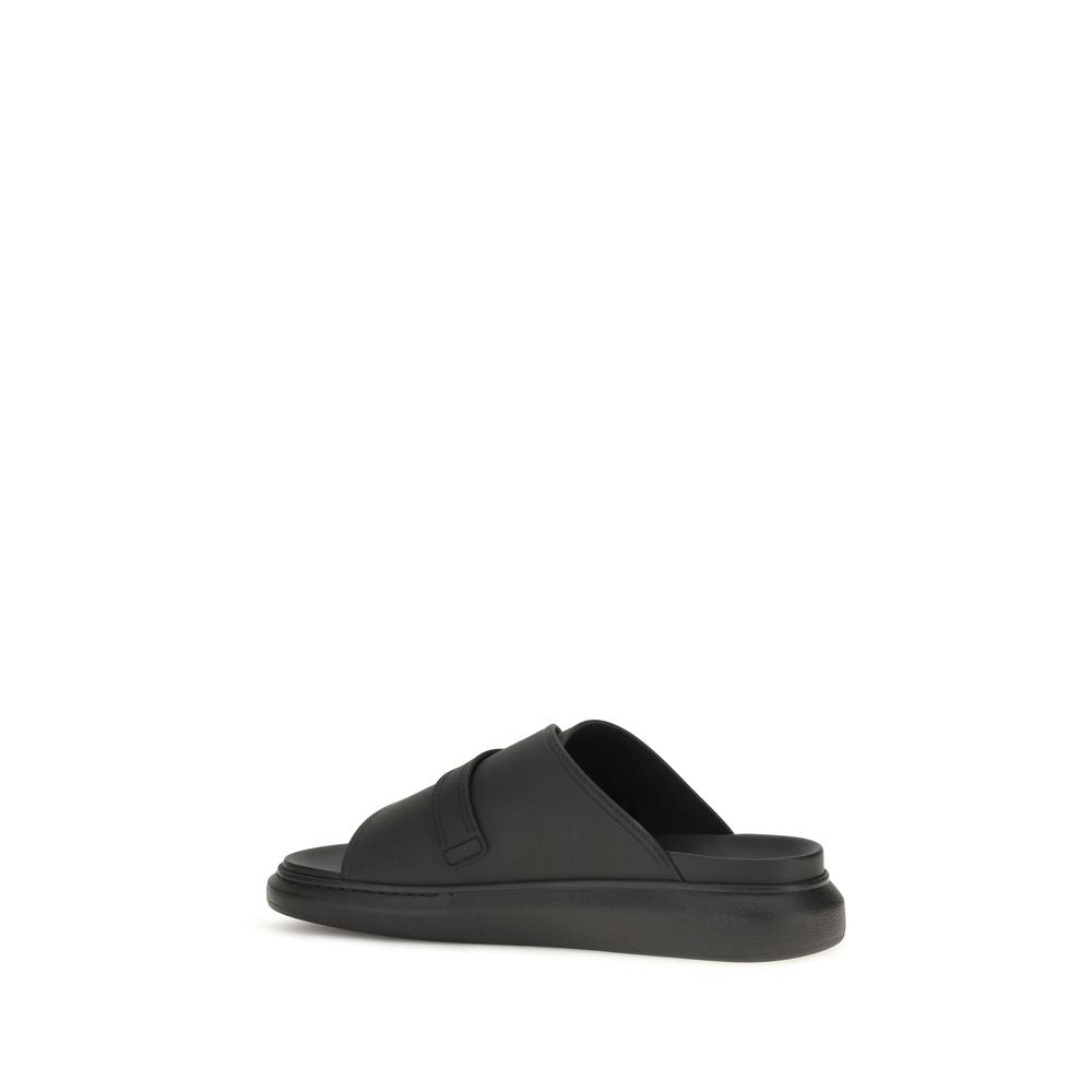 Alexander McQueen Sandalias Bos Taurus - Plataforma Piel Negra