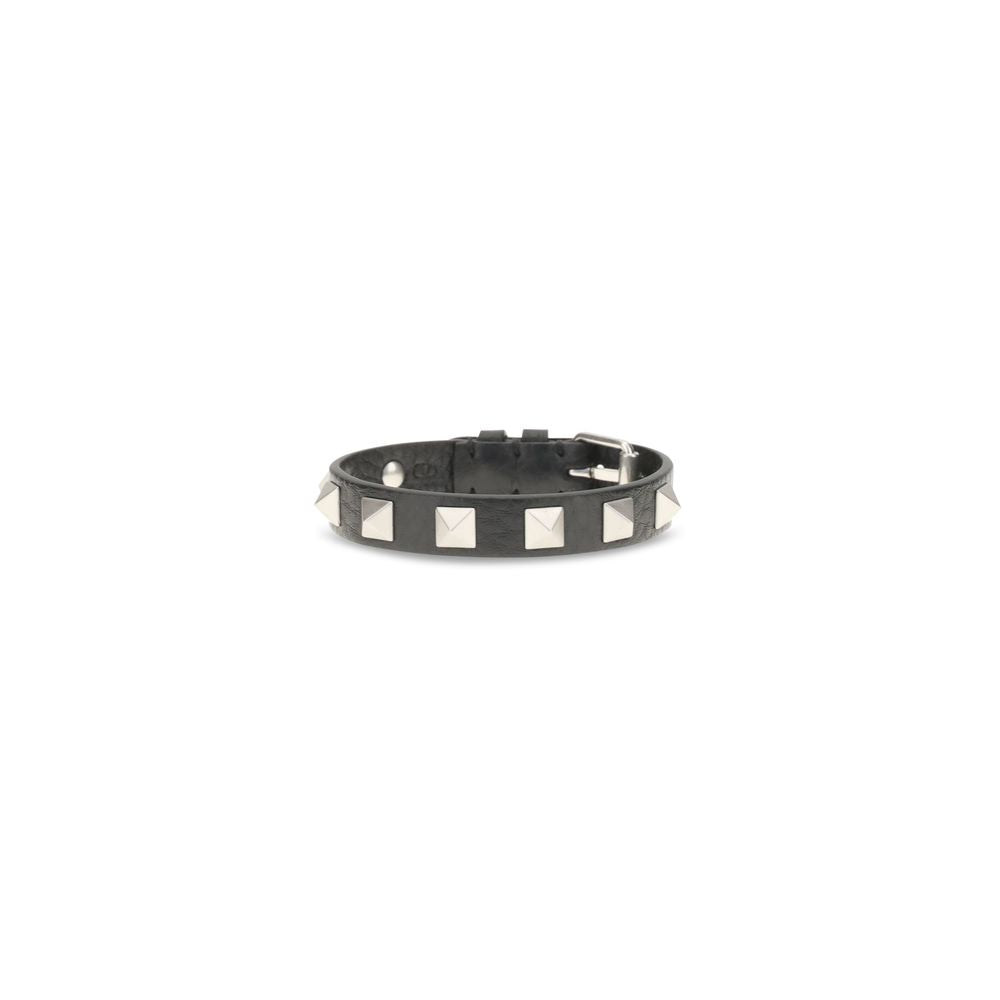 Pulsera Valentino Garavani De Piel De VacunoNegra
