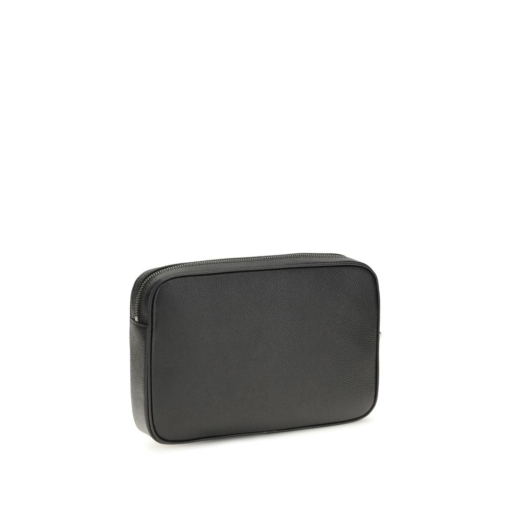 Valentino Garavani Black Leather Bos Taurus Handbag