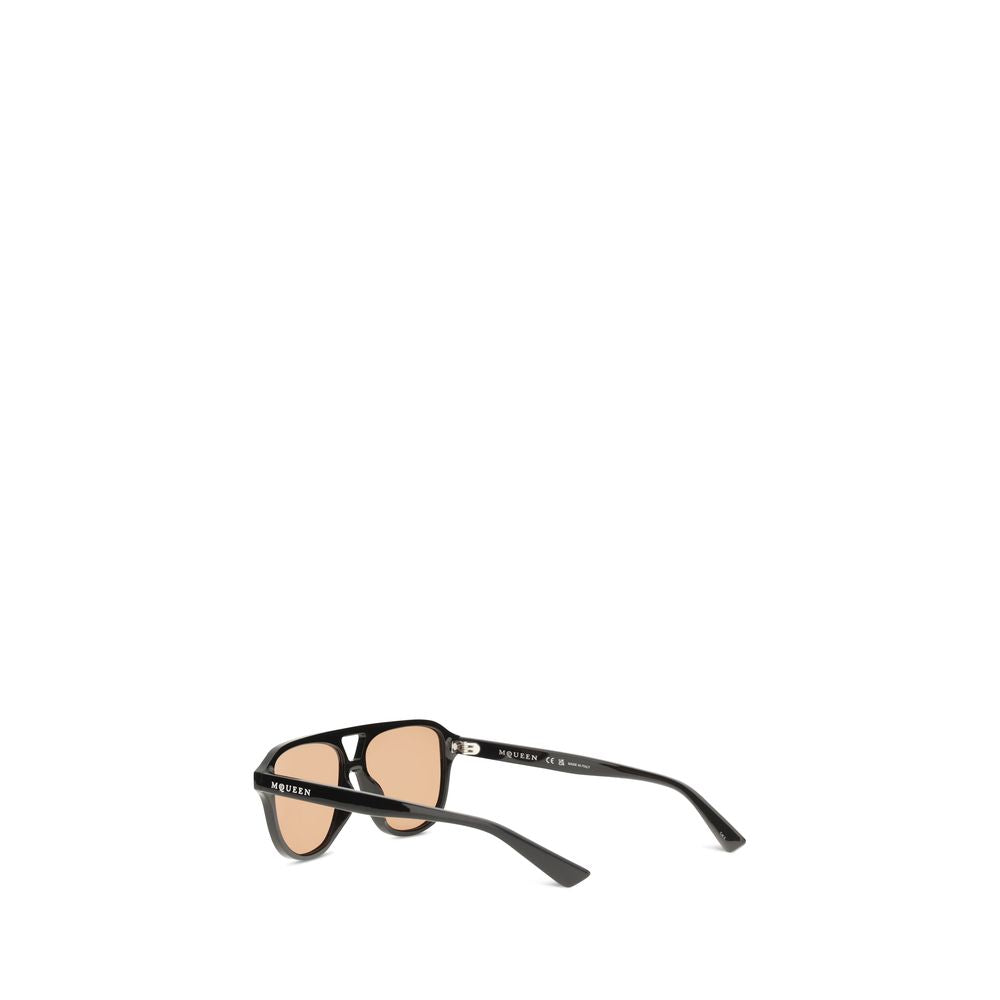 Gafas de sol Alexander McQueen de acetato marrón