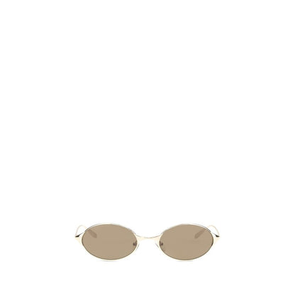 Gafas de sol Alexander McQueen de metal dorado