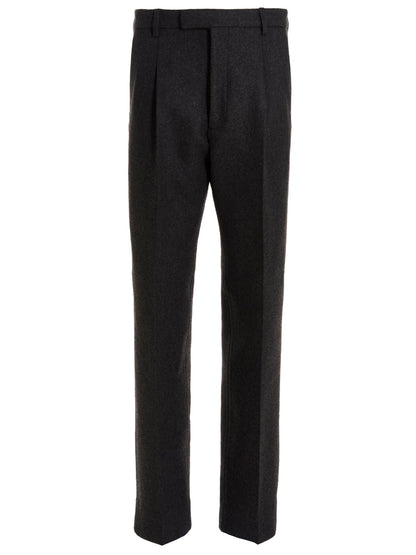 Pantalón de vestir de lana gris Gucci